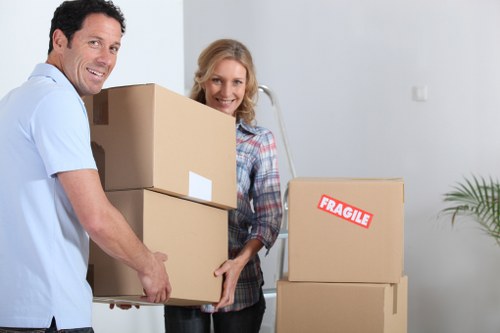 Organized removal van prepared for local moving service