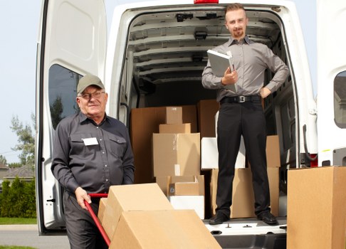Man and van vehicle ready for a local move in Tufnell Park