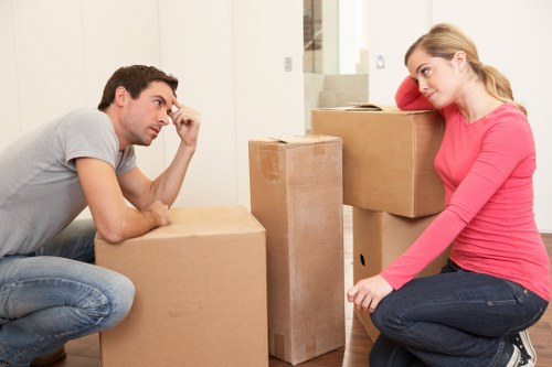 Careful furniture handling during a house removal in Tufnell Park