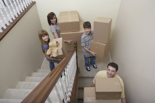 Local removals team handling furniture and boxes during a Tufnell Park house move